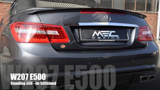 MEC Design Mercedes W207 E500 Exhaust  Earthquake Sound Version [upl. by Thaddeus]