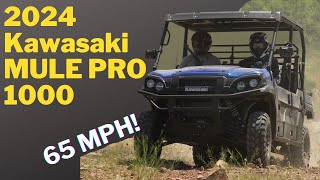 New 2024 Kawasaki Mule PRO 1000  999cc Engine and Lifted [upl. by Shelburne]