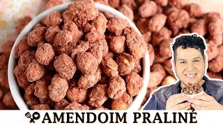 AMENDOIM PRALINÉ COM CHOCOLATE  RECEITAS QUE AMO [upl. by Enelyt]