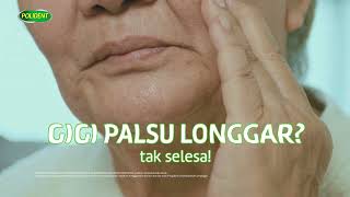 Polident Educational Video  How to Prevent Loose Dentures 15s Bahasa [upl. by Saleem120]