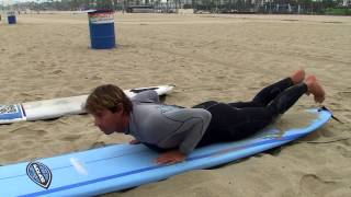 quotLearn To Surfquot Natural Surf Technique for beginner surfers Equipment how to popup catching wave [upl. by Macswan]