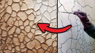 Texture wall crack design  Cracks easy texture  wall painting ideas  home decoration ideas [upl. by Selma898]