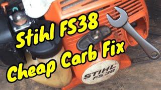 Stihl FS38 Strimmer  Cheap Carb Fix  Will it run good 🤔 [upl. by Adnolor]