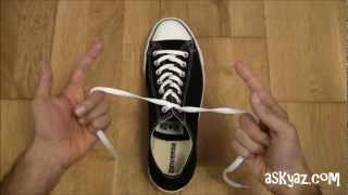 How to tie a Shoe Lace in 1 Second [upl. by Llenrag]