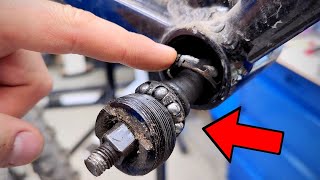 How to eliminate bicycle noise Bike bottom bracket installation [upl. by Merrily]