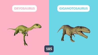 Dinosaur amp Card  Lets Play With Dinosaur Dryosaurus Giganotosaurus Indominus Rex [upl. by Alacim]