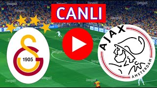 🔴GALATASARAY AJAX MAÇI CANLI İZLE  eFootball Türkçe Simülasyon [upl. by Aicilas]