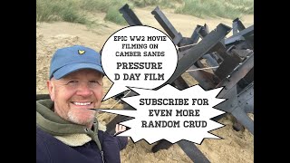 Hollywood epic D Day movie Pressure filming on Camber Sands [upl. by Liahkim]