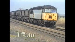 Trains around Knottingley April 1996 [upl. by Combe510]