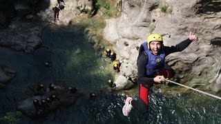 Extreme Canyoning on Cetina River Split  Croatia [upl. by Bathsheba499]