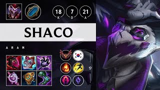 Shaco ARAM Unstoppable  KR Grandmaster Patch 1420 [upl. by Ennahgem]