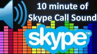 ▶ 10 MINUTE OF SKYPE CALL SOUND [upl. by Almita]