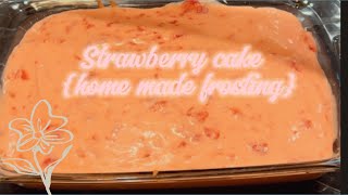 Make a strawberry cake with me 🍰🍓 [upl. by Marasco755]