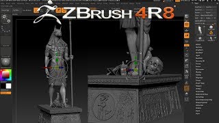 ZBRUSH 4R8 NEW GIZMO FEATURE  MOVE MULTIPLE SUBTOOLS [upl. by Pressey]