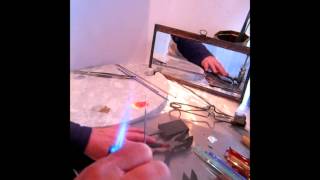 Lampwork Glass Leaf Bead Tutorial [upl. by Geraldine]