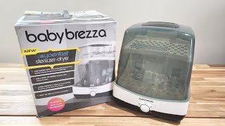 Fastest Sterilizer Dryer Ever  Baby Brezza Superfast New Sterilizer Review amp Tutorial [upl. by Martel]