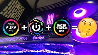 ASUS Aura with Corsair iCUE and Razer Chroma Working Together HOW TO Guide in English [upl. by Midas577]