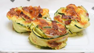 MINI QUICHE DI ZUCCHINE SENZA SFOGLIA  antipasti facili e veloci [upl. by Nefen]