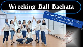 Wrecking Ball Bachata  Improver  ChoreoKartika Dewiana INA  5 November 2024 [upl. by Odnalo]