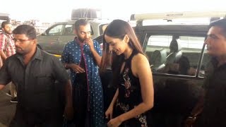 Miss World Manushi Chhillar Spotted At Airport [upl. by Naivat27]