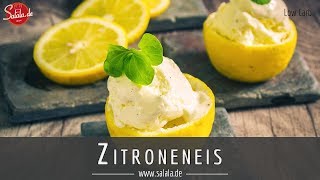 Zitroneneis selber machen Rezept ohne Eismaschine Low Carb [upl. by Kenleigh670]