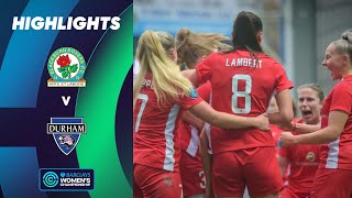 Durham Edge Past Rovers  Blackburn Rovers v Durham Highlights  Barclays Womens Championship [upl. by Tavi]