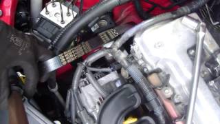 How to replace Drivebelt or serpentine belt Toyota Corolla Air conditioner Years 2002 to 2012 [upl. by Aekal]