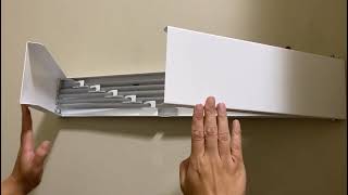 Install a wall mounted metal drying rack in laundry room [upl. by Benjamin]