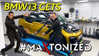 Making The BMW i3 MORE Aggressive With Maxton [upl. by Aihsemaj]