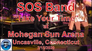 SOS Band ”Take Your Time” Live Mohegan Sun Arena Flashback Funk Fest 2020 Uncasville Connecticut CT [upl. by Adlin]