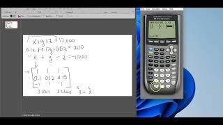 Inputting Matrices Walkthrough [upl. by Akelahs]