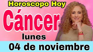 horoscopo de hoy Cáncer  Horóscopo Diario  Cáncer  04 de noviembre de 2024 [upl. by Tnarb]