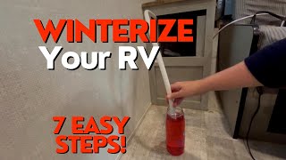 How to Winterize your RV or Trailer in 7 Easy Steps [upl. by Elocel952]