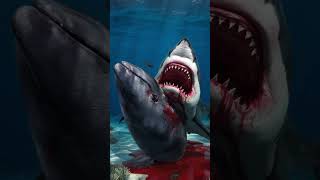 Great White Shark vs Dolphin vs Crocodile Sperm Whale Walrus Humpback Whale Whale Shark Battle [upl. by Anyaled]