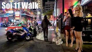 Bangkok Night walk  Sukhumvit Soi 11 [upl. by Mia]