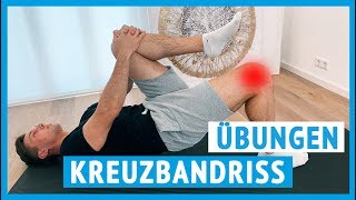 Kreuzbandriss  Übungen für zuhause Bänderriss Knie [upl. by Dimond]