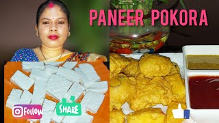 PANEER POKORA HOW TO MAKE  PANEER RECIPE  PANEER DIYE POKORA [upl. by Attenra]