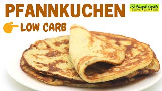 Low Carb Pfannkuchen  gesund und lecker  Rezept für Low Carb Pancakes mit Kokosmehl [upl. by Dry371]