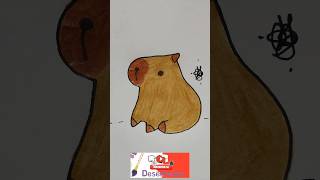 Desenhando uma capivara desenho shorts [upl. by Ardnac892]