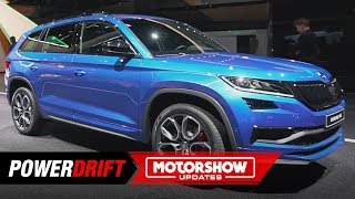 2019 Skoda Kodiaq RS  Not your ordinary SUV  Paris Motorshow PowerDrift [upl. by Dari]