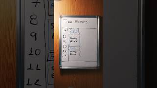 Time blocking timeblocking university whiteboard [upl. by Novla]