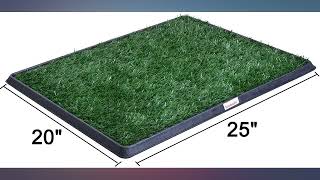 LOOBANI Dog Grass Pad with Tray Large Indoor Dog Potties for Apartment and Patio review [upl. by Fedora805]