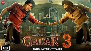 Gadar 3 Official Trailer  Sunny Deol Salman Khan Utkarash Sharma Anil Sharma  gadar3 [upl. by Ris]