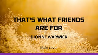 Thats what friends are for  Dionne Warwick  Male Cover [upl. by Annawat216]