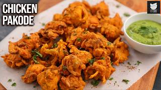 Chicken Pakoda Recipe  How to Make Chicken Pakoda Recipe  Best Indian Snack Recipe  Get Curried [upl. by Pernell]