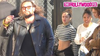 Jason Momoa Brings His amp Lisa Bonets Kids Lola Iolani Momoa amp NakoaWolf Momoa To Jimmy Kimmel Live [upl. by Attekal]