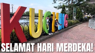 Malaysia Independence Day  Most Iconic Kuching Views [upl. by Ellata]