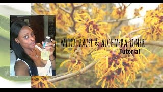 WITCH HAZEL AND ALOE VERA TONER  Tutorial [upl. by Bartlett]