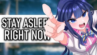 Your Literal Dream Girlfriend Is Upset With Your Sleep Schedule ASMR GF Roleplay [upl. by Hanimay]