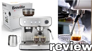 Breville Barista Max Espresso Machine Stainless Steel My first time using a coffee machine [upl. by Etnahsal]